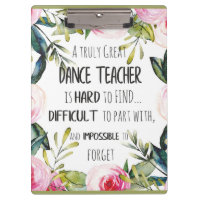 Going away gift Dance teacher Thank you quote
