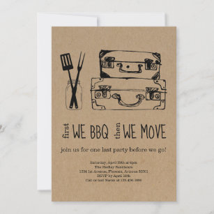 Going Away Party BBQ Invitation