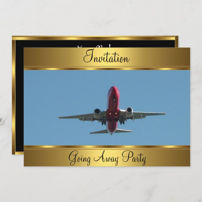 Going Away Party Invitation (Front/Back)