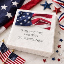 Going Away Party USA Flag Military Send Off