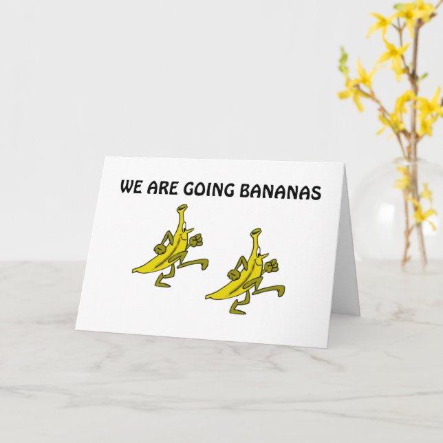 GOING BANANAS BECAUSE YOU ARE TURNING "50" CARD (Yellow Flower)