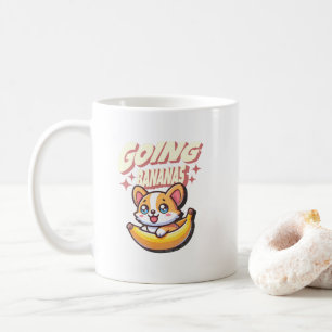 Going Bananas Funny Cute Corgi Coffee Mug