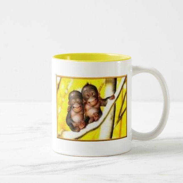 Going Bananas Two-Tone Coffee Mug (Right)