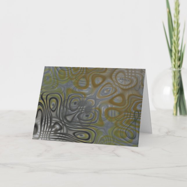 Going Bonkers gold Greeting Card (Front)