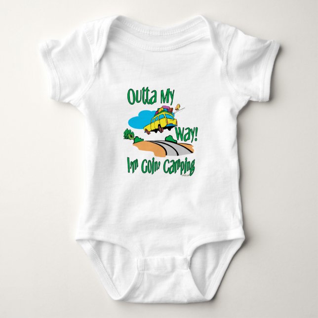 Going Camping Baby Bodysuit (Front)