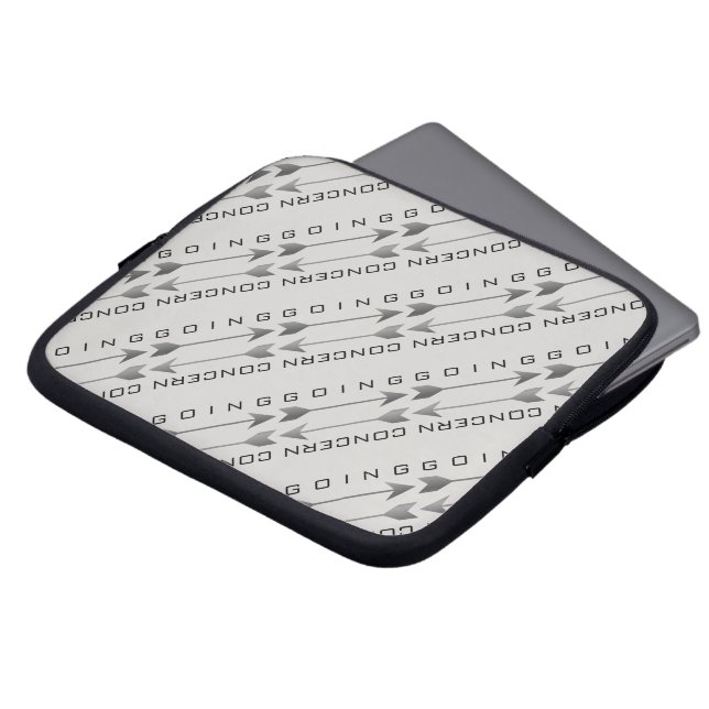 "Going Concern" Laptop Sleeve (Front Top)