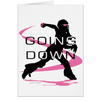 Going Down Pink Catcher Softball