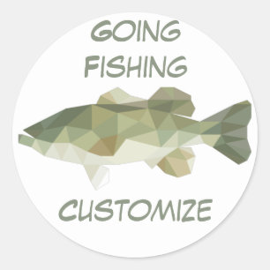 Going fishing Thunder_Cove Classic Round Sticker