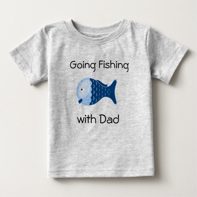 Going Fishing with Dad Toddlers Shirt (Front)
