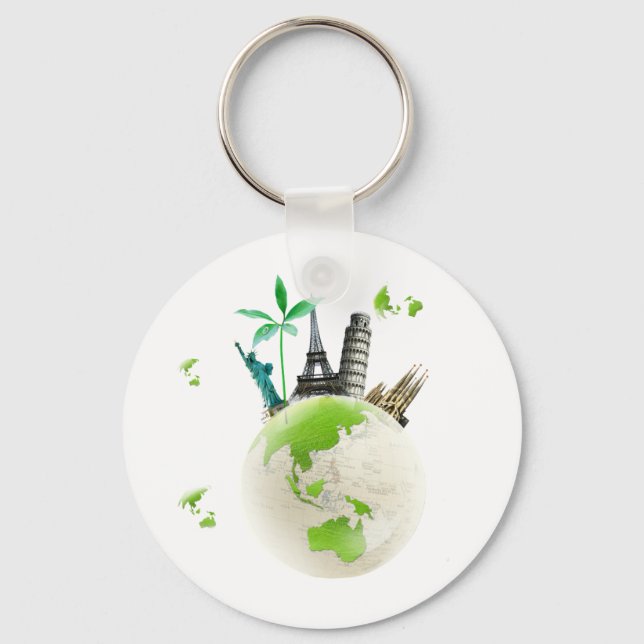 Going for Green! Key Ring (Front)