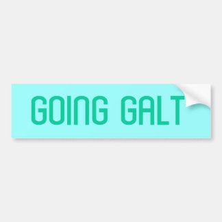 Going Galt Bumper Sticker