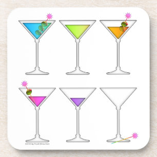 Going, Going, Gone - Disappearing Martini Cork Coa Coaster