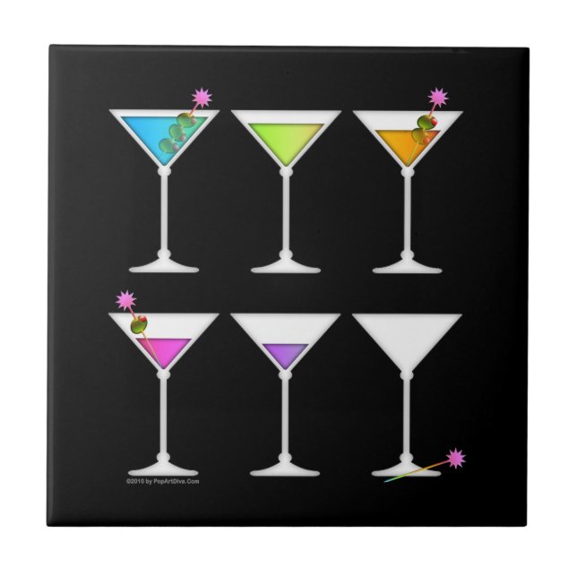Going, Going, Gone Disappearing Martinis Coaster T (Front)