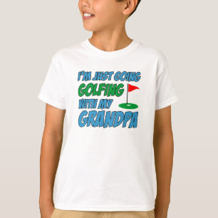 Going Golfing With Grandpa Grandchild T-Shirt