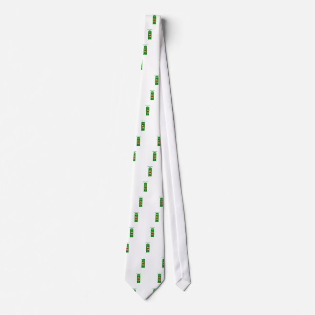 "Going green" London phone box Tie (Front)