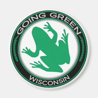 Going Green Wisconsin Frog Magnet
