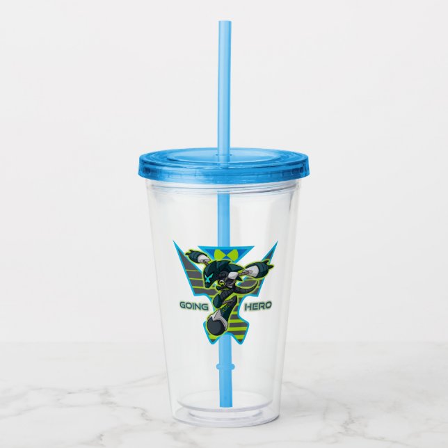 Going Hero - Omni-Kix XLR8 Acrylic Tumbler (Front)