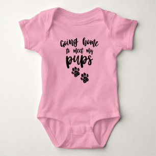 Going Home to Meet My Pups, Bringing Home Baby Bab Baby Bodysuit