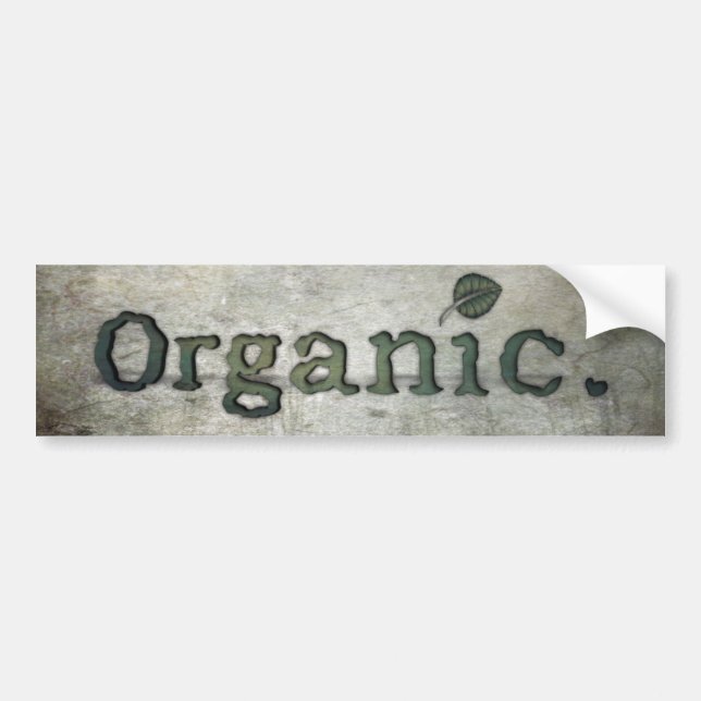going organic for health bumper sticker (Front)