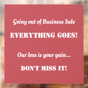  Going Out of Business Sale Advertising 