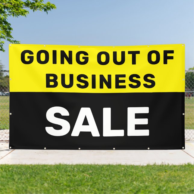 Going Out of Business Sale Large  Banner (Outside)