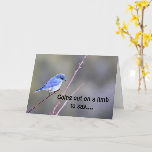 GOING OUT ON A LIMB FOR YOU TURNING "70" CARD (Yellow Flower)