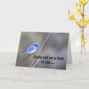 GOING OUT ON A LIMB FOR YOU TURNING "70" CARD