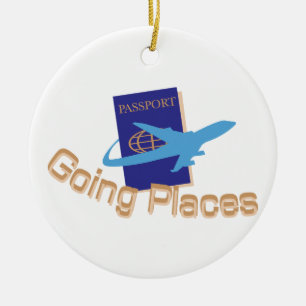 Going Places Ceramic Ornament