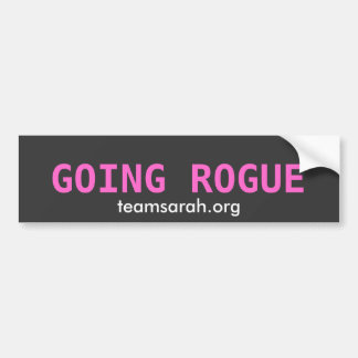 GOING ROGUE  TEAMSARAH.ORG BUMPER STICKER