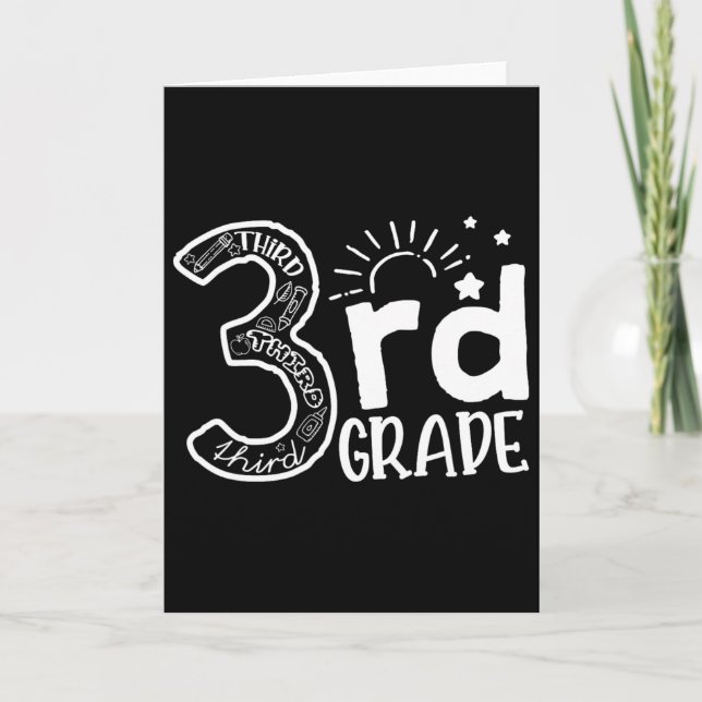 Going To 3rd Grade Teacher Squad And Third Grade B Card (Front)