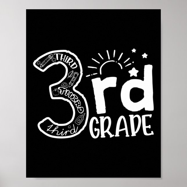Going To 3rd Grade Teacher Squad and Third Grade B Poster (Front)