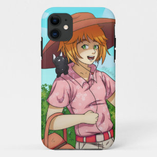 Going to a Picnic with a Cat iPhone 11 Case