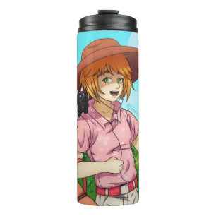 Going to a Picnic with a Cat Thermal Tumbler