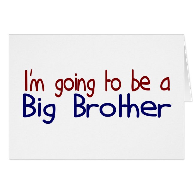 Going to be a Big Brother (Front Horizontal)