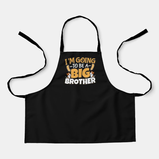 Going to Be a Big Brother - New Baby Sibling Apron (Front)
