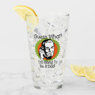 Going to Be a Dad Orange Green Glass