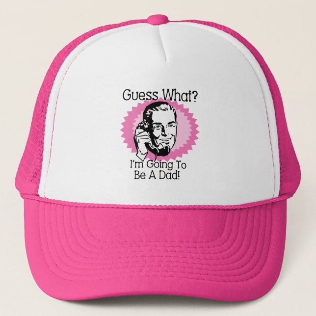 Going to Be a Dad Pink Trucker Hat (Front)