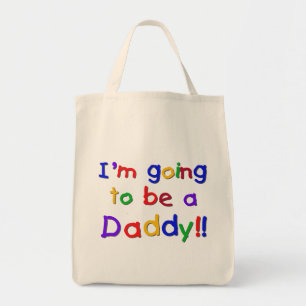 Going to be a Dad-Primary Colours Tote Bag