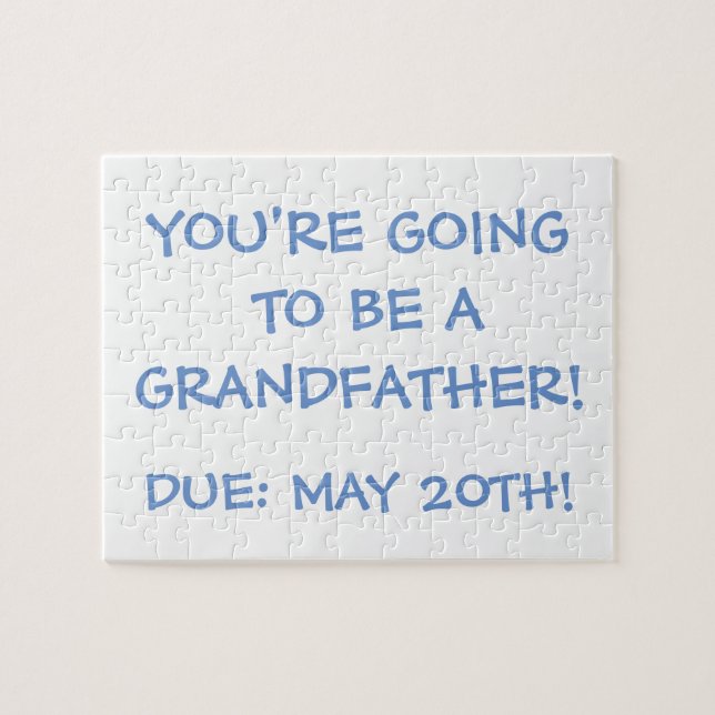 "Going to be a Grandfather!" Puzzle (Horizontal)