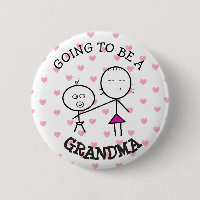 Going to be a Grandma Announcement Button