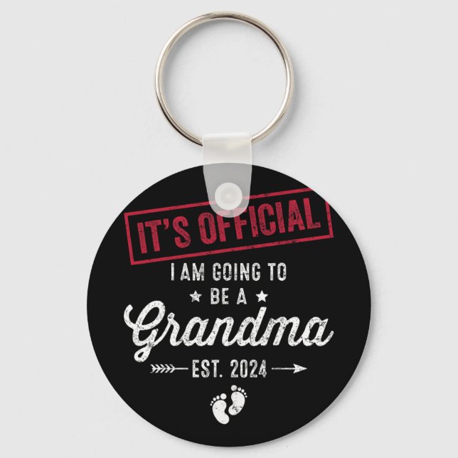 Going To Be A Grandma First Mothers Day For Grandm Key Ring (Front)