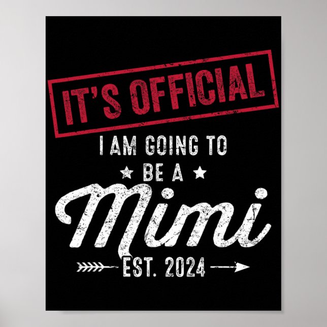 Going To Be A Mimi First Mothers Day New Grandma  Poster (Front)