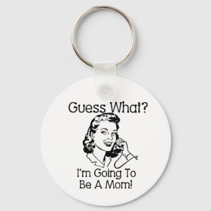 Going To Be a Mum Black Key Ring