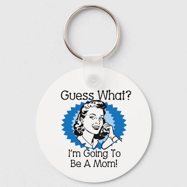 Going To Be a Mum Blue Key Ring (Front)