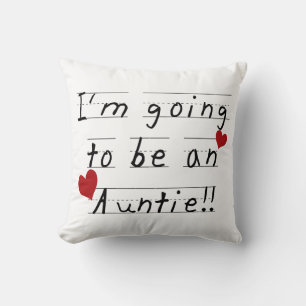Going To Be An Auntie Kid Print Tshirts and Gifts Cushion