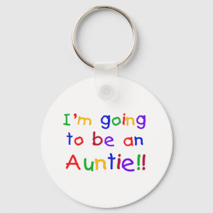 Going to be an Auntie Primary Colours Key Ring