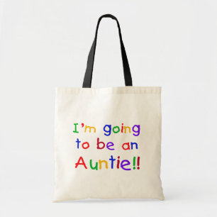 Going to be an Auntie Primary Colours Tote Bag