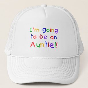 Going to be an Auntie Primary Colours Trucker Hat