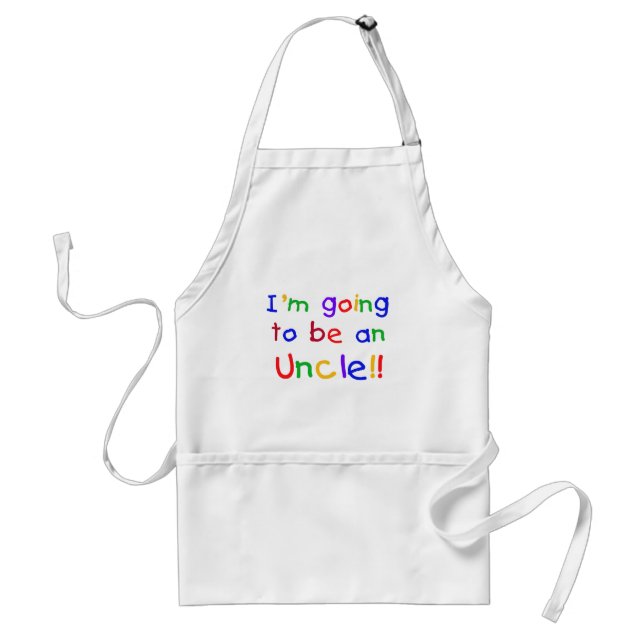 Going to be an Uncle Primary Colours Text Standard Apron (Front)