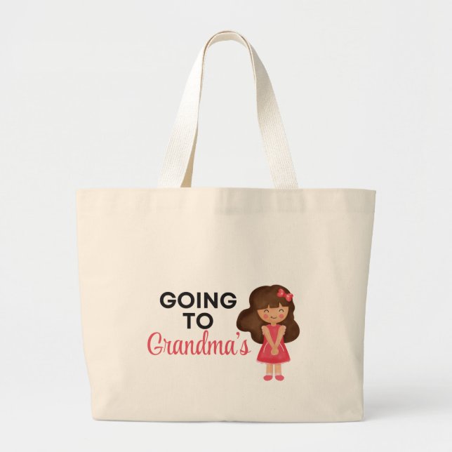 Going to Grandma’s Tote – Brunette Granddaughter (Front)